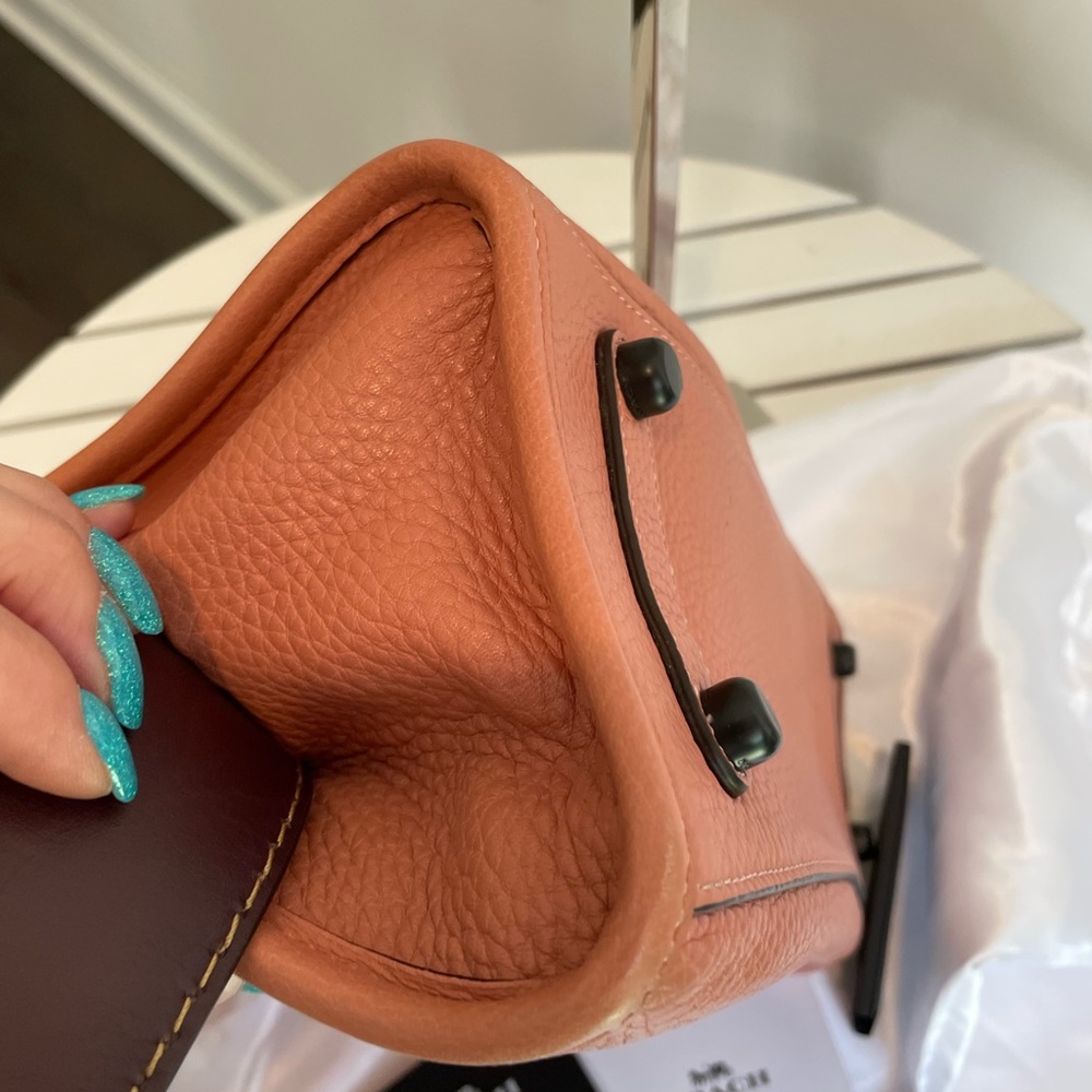 COACH 1941 ROGUE 30 PEBBLED LEATHER SATCHEL BAG - Picture 7 of 13